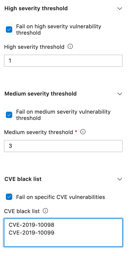 NeuVector vulnerability quality gates and thresholds